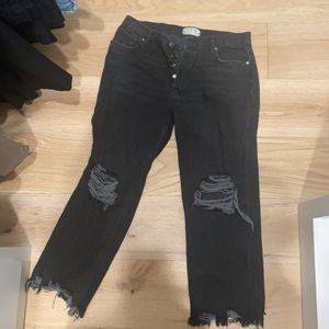 Free people ripped black jeans
